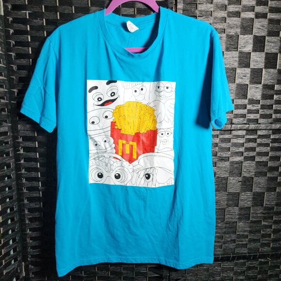 McDonald's Collector's Cup Limited Edition Fries T-Shirt Cotton Blend Size L - Picture 1 of 7